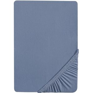 roba Drap Housse Bébé Lil Elephant pour Berceau 60 x 120 cm à 70 x 140 cm Jersey Extensible 100% Coton Certifié GOTS Bleu Clair De Lune - Publicité