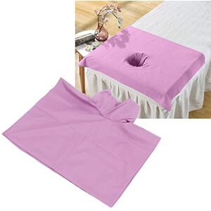 Jonlaki Serviette de Table de Massage en Coton avec Trou pour le Visage, Serviette de Massage, Drap de Lit de Massage, Protecteur de Couvre-lit en Coton Doux avec Trou pour le Souffle du(50 * 80cm-Mauve) - Publicité