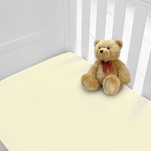 NIYS Luxury Beddings Lot de 2 draps-housses luxueux en percale Pour lit de bébé Disponibles en 12 couleurs - Publicité