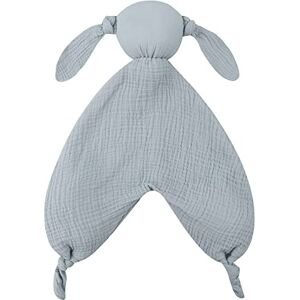 URFEDA Doudou Lapin, Double couche Mousseline Coton Doudou pour Bébé, Doudou Lapin plat Couverture de Sécurité, Mignon Lapin Jouets pour bébés, Cadeau Naissance, Pour Bébé Garçon et Fille 0 mois à 1+ ans - Publicité