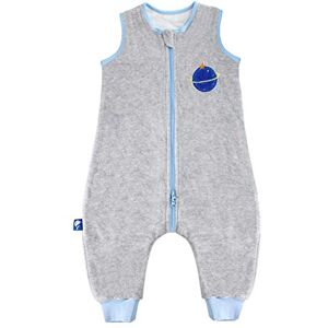 ililmmoe Gigoteuse Unisexe Printemps Automne avec Pieds 1-4 Ans Pyjama, Doublure Coton TOG1.5 Gris Clair Neptune/M - Publicité