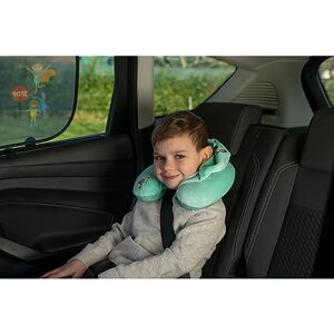 Cartrend Hero​​ Coussin de Nuque avec Rembourrage Confortable en Mousse à mémoire de Forme, Design coloré pour Enfants, Housse Amovible, avec Capuche, 1 pièce Menthe - Publicité