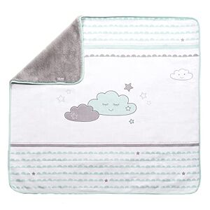 roba Couverture Bébé Ultra-Douce Happy Cloud 80 x 80 cm Face Polaire Moelleuse + Face 100% Coton Motif Nuage - Publicité