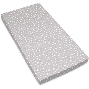 Amilian Drap-housse pour lit de bébé 60 x 120 cm, 70 x 140 cm 100 % coton Pour lit de bébé Dimensions : 140 x 70 cm Motif : petites étoiles grises - Publicité