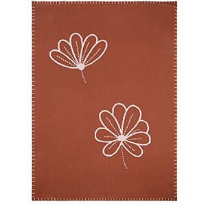 Nattou Couverture en Tricot, 100% Coton (Tricot), Réversible, 100 x 75 cm, Susie et Bonnie, Rose/Marron - Publicité