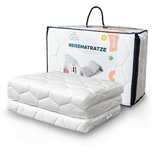 Alcube Matelas de Voyage 70 x 140 cm – pour Un lit de Voyage ou Matelas d'invités avec Housse de Matelas Blanc - Publicité