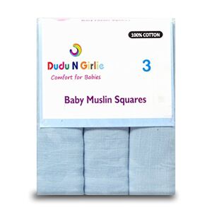 Dudu N Girlie Dudu N pour 100% coton draps housse pour lit bébé, 72 cm x 72 cm, 3 pièces, bleu - Publicité