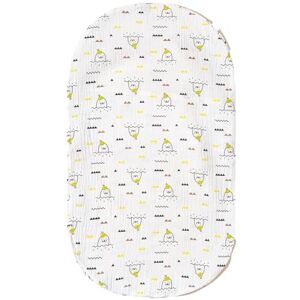 Saiyana Housse de matelas pour panier à langer pour lit de bébé, drap de lit en coton doux et respirant, 38,1 x 66 cm, housse de matelas portable pour lit de bébé - Publicité