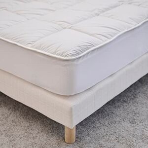 Bleu Câlin Bleu Calin Surmatelas 160x200 cm Sensation Duvet Doux Confort Moelleux Enveloppe 100% Coton - Publicité