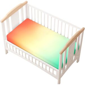 Odot Drap Housse pour Lit de Bébé, Multicolore Draps Housses Enfants Respirant Douce Extensible Protège Matelas pour Lit Bébé, Berceau, Lit Parapluie (jaune,33x75 cm) - Publicité