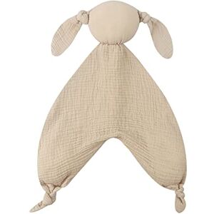 URFEDA Doudou Lapin, Double couche Mousseline Coton Doudou pour Bébé, Doudou Lapin plat Couverture de Sécurité, Mignon Lapin Jouets pour bébés, Cadeau Naissance, Pour Bébé Garçon et Fille 0 mois à 1+ ans - Publicité