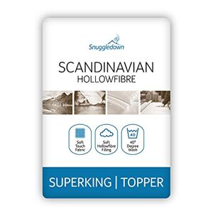 Snuggledown 6725SNG02 Surmatelas scandinave-Super King Size, Microfibre, Blanc, Superking - Publicité