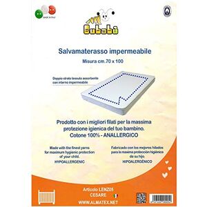 Bubabù CESARE Drap protège-matelas imperméable fabriqué en Italie 50x70 cm - Publicité