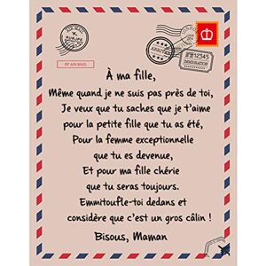 Justpe Couverture pour Enfants de Maman Couverture de Lettres Françaises personnalisées Couvertures de Jet Chaud Jour de Noël, Cadeau danniversaire pour Fille et Fils, Couverture en Flanelle Douillette - Publicité