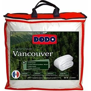 DODO Couette Chaude 400gr/m² Vancouver 200x200 cm Blanc - Publicité