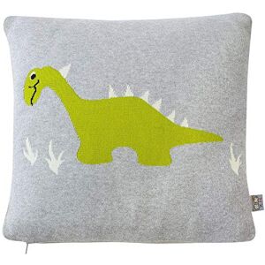 Sevira Kids Taie de coussin en tricot de coton, DINO - Publicité