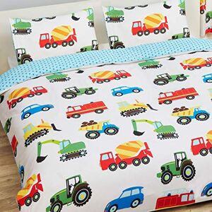 Price Right Home Trucks and Transport Double Duvet Cover and Pillowcase Set - Publicité