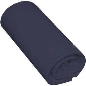 Conforama Drap housse 140x190 cm SATINA coloris bleu