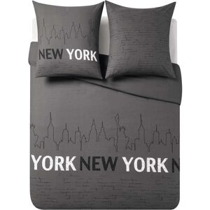 Conforama Parure de lit Housse + 1 taie 140x200 cm CITY NY