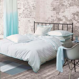 Designers Guild Housse de couette bicolore en coton 200x200 Bleu 200x200x200cm