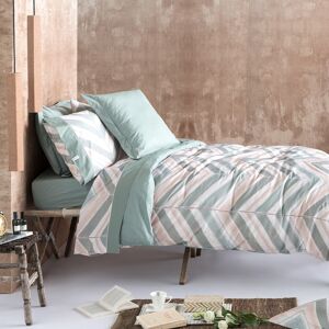 Guy Laroche Housse de couette en coton bicolore 240x220 Vert 220x240x220cm