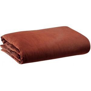 Vivaraise Housse de couette stonewashed en lin caramel 240 x 220 Marron 220x240x240cm