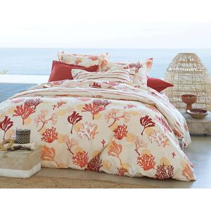 Becquet Housse de couette 260x240 en percale de coton corail - Publicité