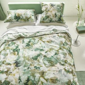 Designers Guild Housse de couette imprimee en percale de coton vert 260x240