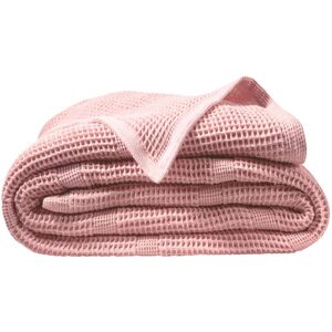 Becquet Couverture légère 230x250 rose en coton 300 g/m²