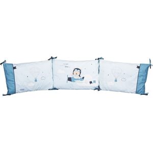 Sauthon Tour de lit 120x60 ou 140x70 en coton bleu