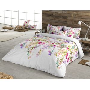 Ethere Housse de couette imprimé en percale Coton Multicolore 220x220 cm Multicolore 220x1x220cm