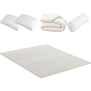 Olympe Pack Surmatelas + Alèse + Couette + Oreiller 160x200 - Publicité