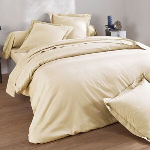 Becquet Housse de couette 200x200 beige sable en coton