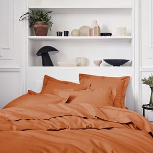 Essix Housse de couette en percale de coton orange 140x200 Orange 140x140x200cm