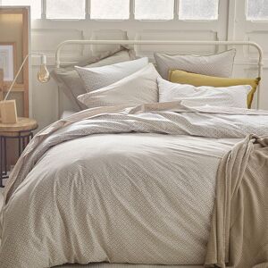 Essix Housse de couette en percale de coton beige 140x200 Beige 140x140x200cm