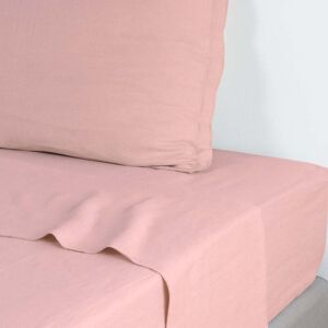 Febronie Drap plat lin lavé 240x300 rose Rose 300x1x240cm