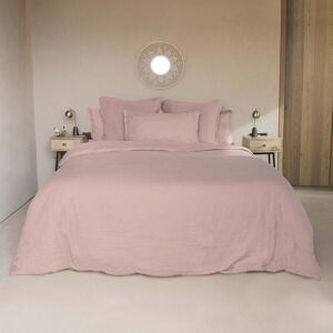 Febronie Housse de couette lin lavé 240x220 rose