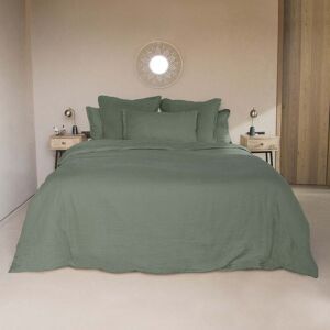 Febronie Housse de couette lin lavé 240x220 vert pistache Vert 240x1x220cm