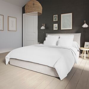 Housse de couette Percale Blanc 220x240 cm