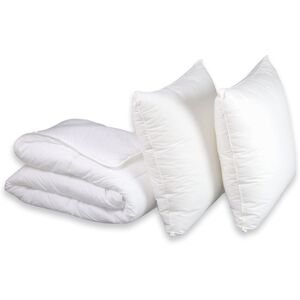 Dodo Pack Duvet Couette chaude + Oreiller -50% duvet de canard 220x240 cm - Blanc 240x0x220cm