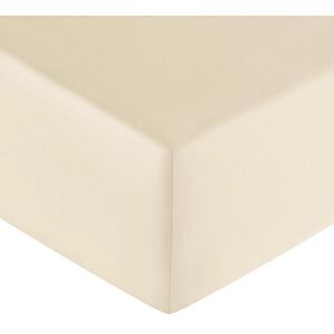 Anne de Solène Drap housse satin sable 160x200 cm Beige 200x0x160cm