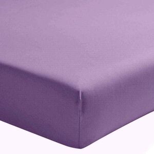 Housse De Rêve Drap housse lin lavé violet 200x200 cm - Publicité
