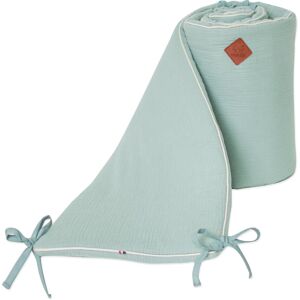 Sevira Kids Tour de lit universel gaze de coton Vert de gris