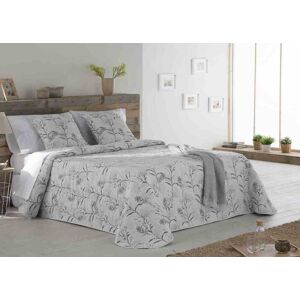 Ethere Couvre lit en coton gris 250x270 - Publicité