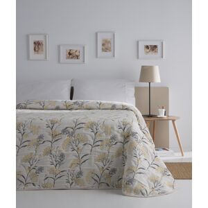 Ethere Couvre lit en coton lin beige 250x270 - Publicité