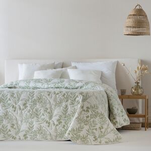 Ethere Couvre lit en coton vert 270x270 - Publicité