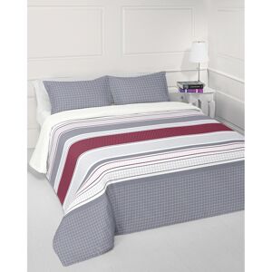 Linandelle Parure de couette en coton bordeaux 140x190 cm Violet 190x0x140cm