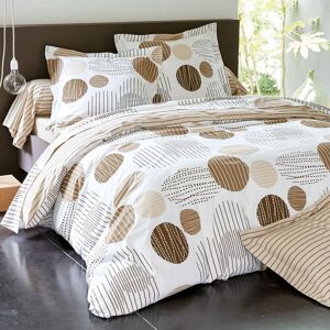 Becquet Housse de couette 260x240 beige en coton