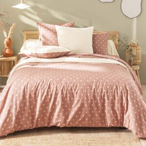 Parure de lit imprimée en bambou rose 260x240 Rose 260x0x240cm