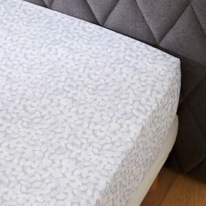 Anne de Solene Drap housse percale bleu clair 180x200 cm